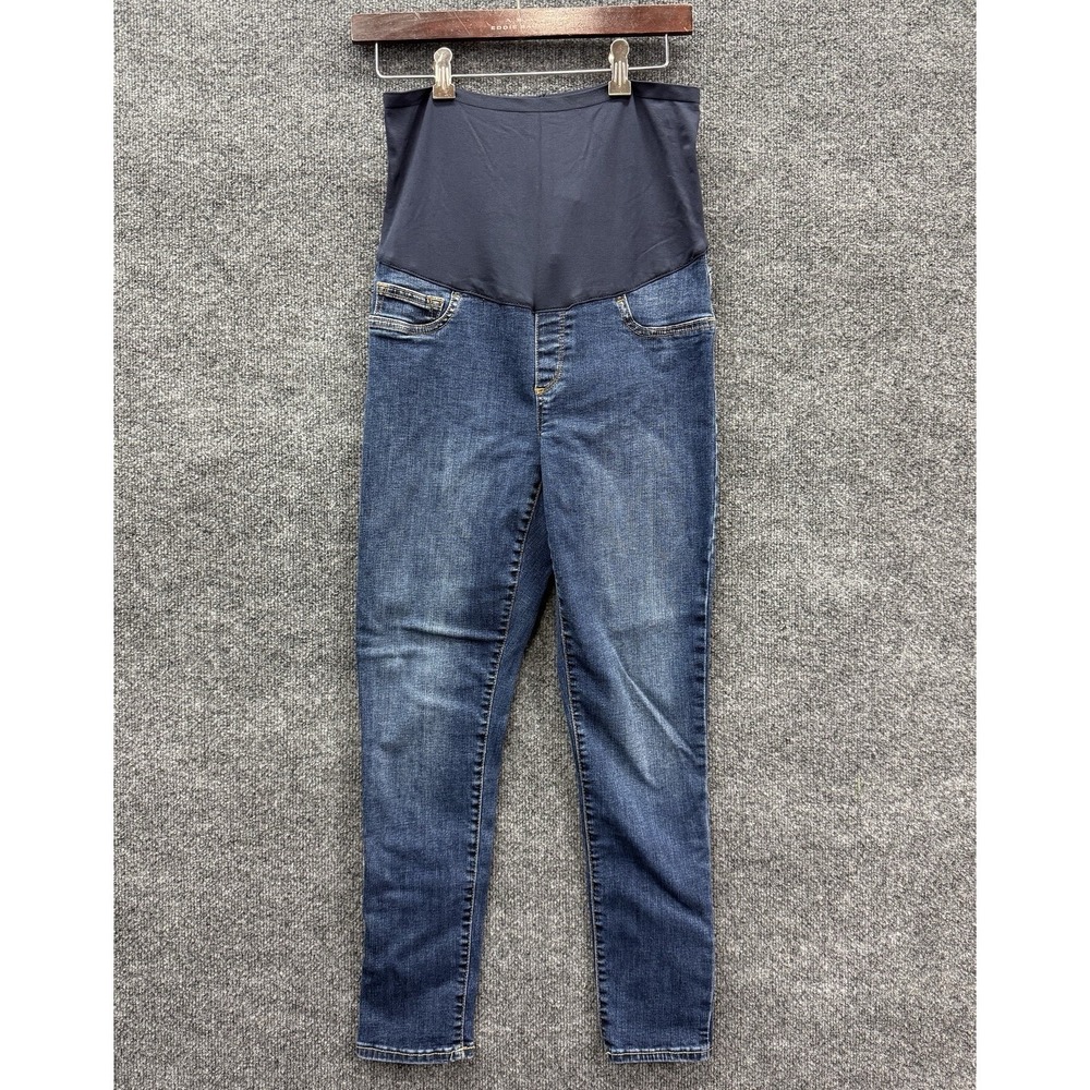 GAP Maternity Easy Leggings Size 10 Blue Slim Ankle Denim